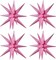 4 Pcs 22inch 4D Pink Explosion Star Foil Balloons with 27 color choices